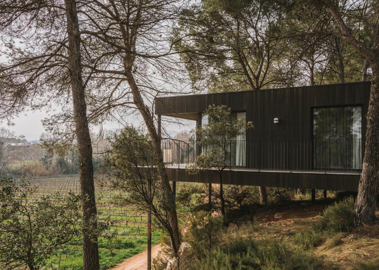 Les Cabanes De L'Oller Del Mas มันเรซา ภายนอก รูปภาพ